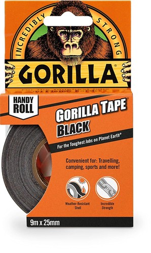Gorilla tape black extra - gorilla,