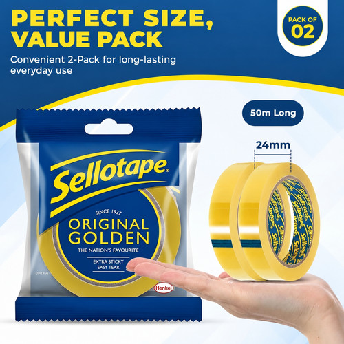 Sellotape clear tape - sellotape, 24mm