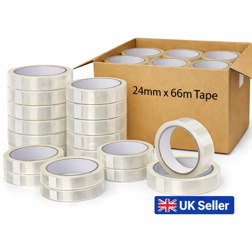 Clear tape 24mm 66m - tape, packing