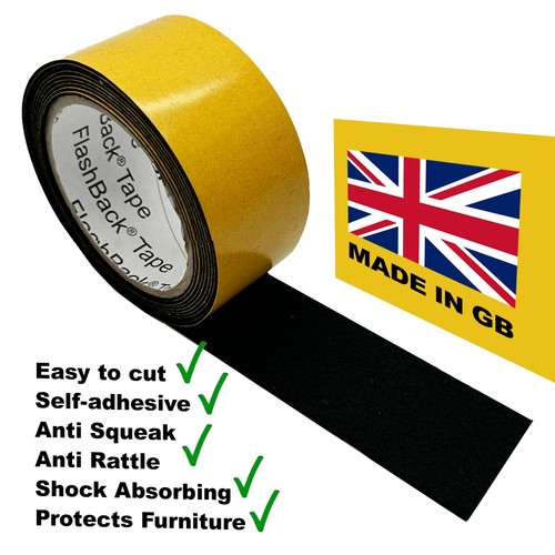 Anti squeak rattle black - black, felt